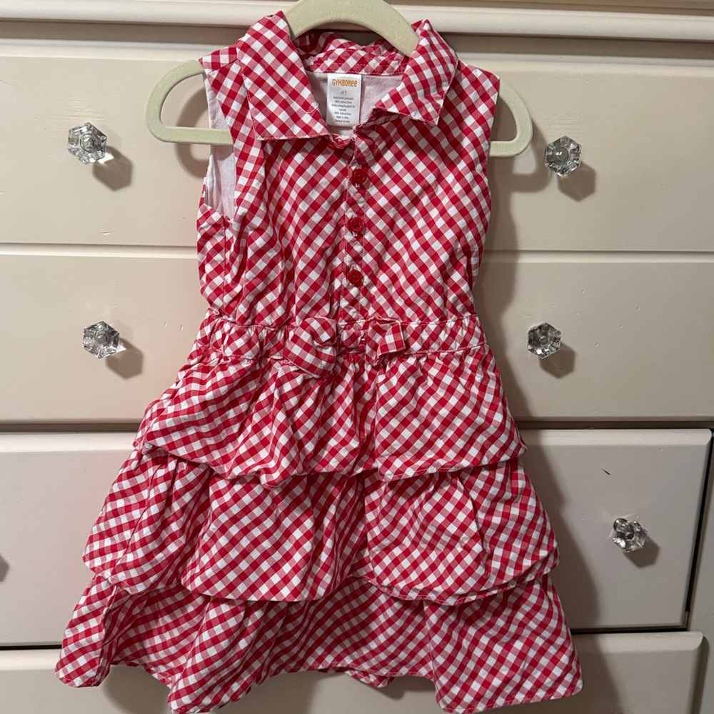 Red and White  Dress